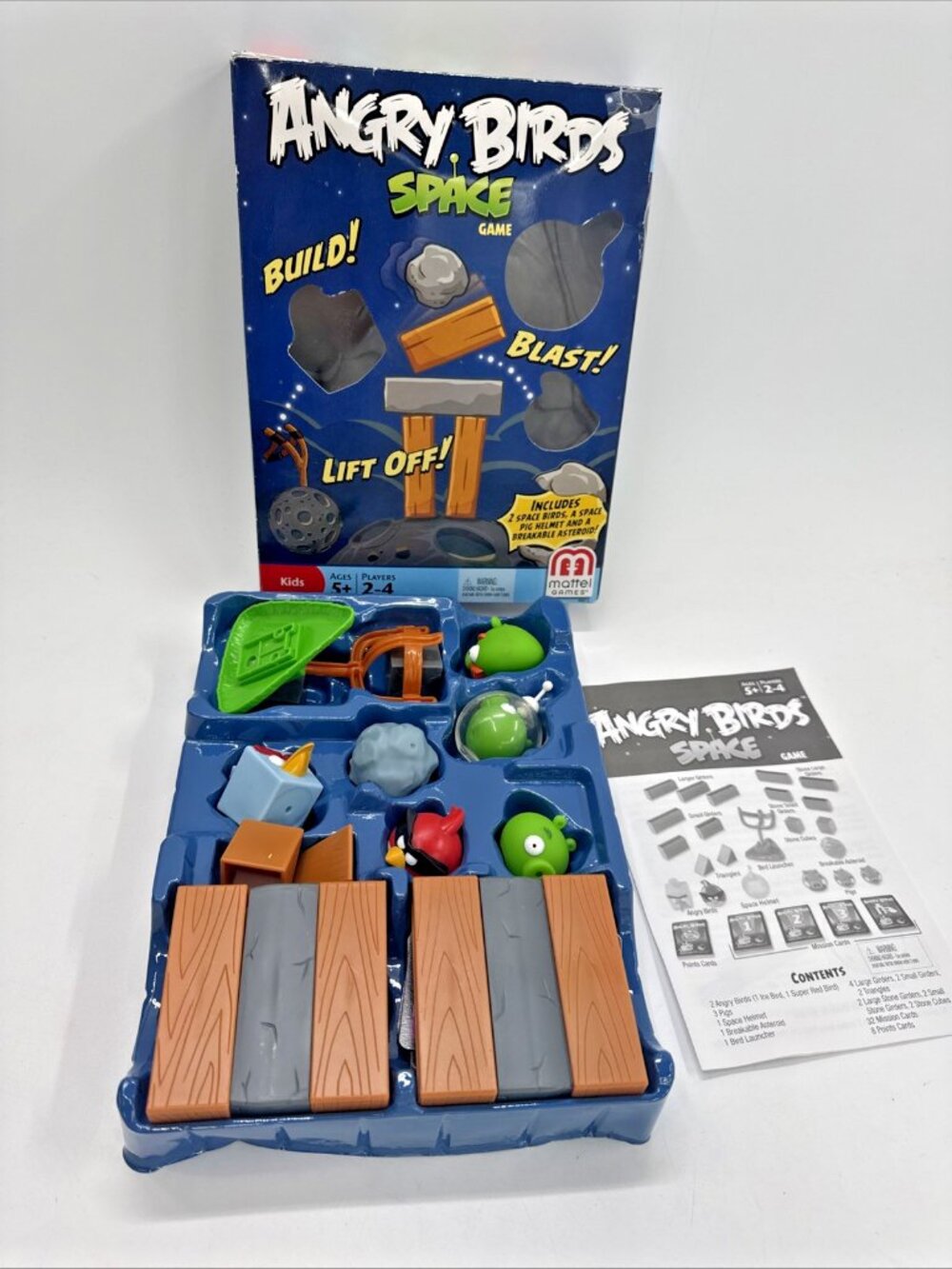 Angry Birds Space Skill Action Game Breakable Asteroid Cards Launcher Complete